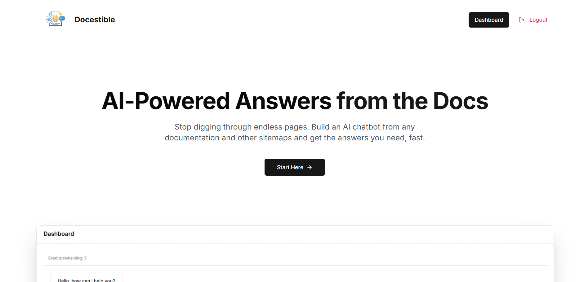 Chatbot for Online Documentations
